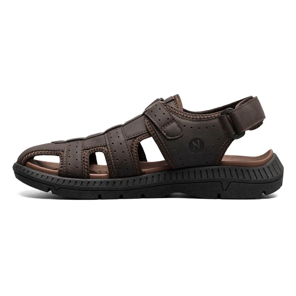 Nunn Bush Men's Laguna Closed Toe Fisherman Sandal- Wide Width- Size 10W
